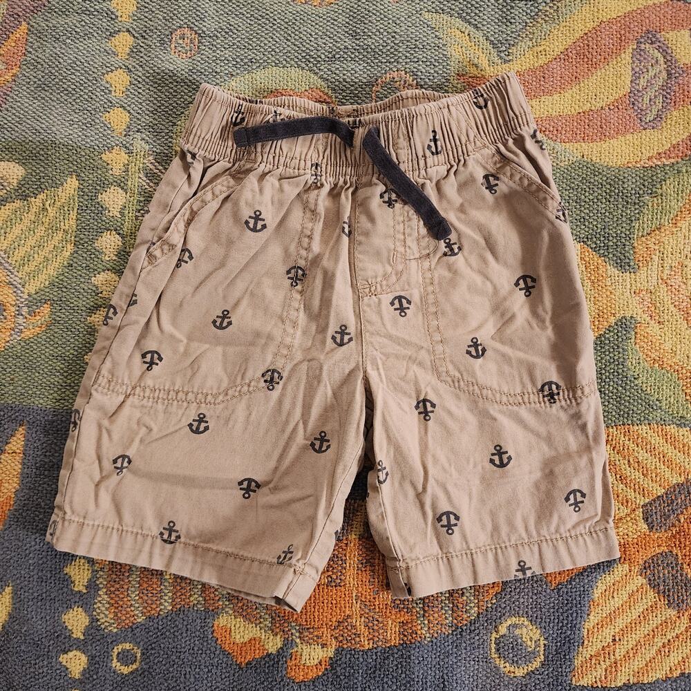 Jumping Beans Anchor Print Cotton Twill Shorts